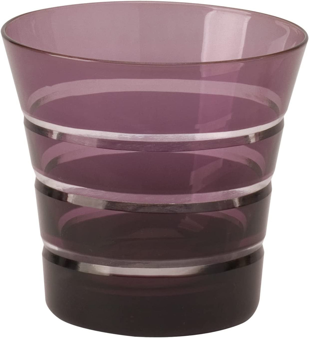 Deshoulieres Double Old Fashion Set of 6 Mixed Whisky Glasses Colors Drinkware Barware Hand-Cut