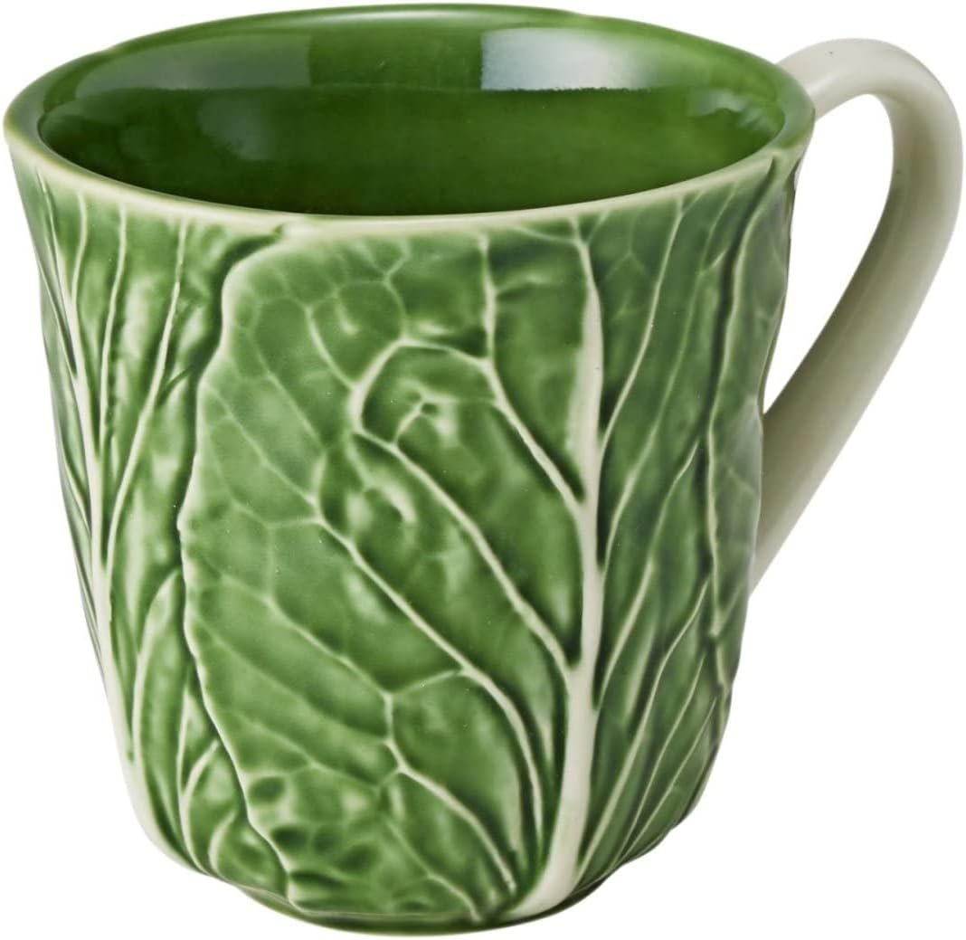 Green Cabbage Mugs | Set of 4