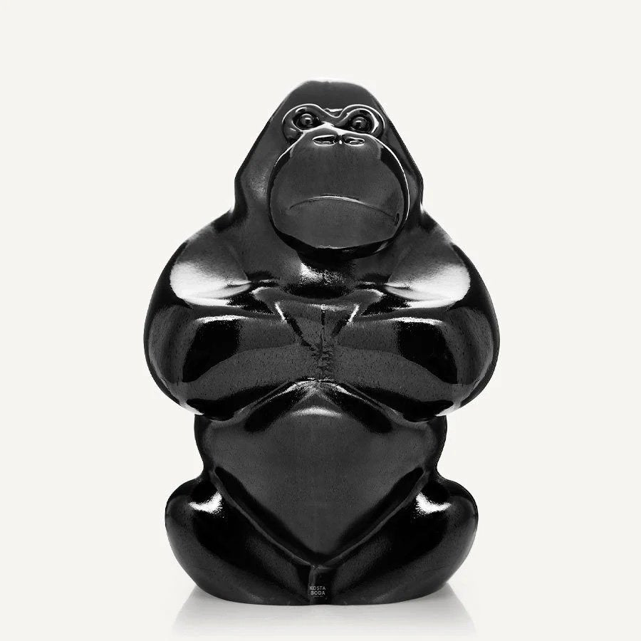 Kosta Boda Gabba Gabba Hey – Black Gorilla Sculpture by Ludvig Löfgren