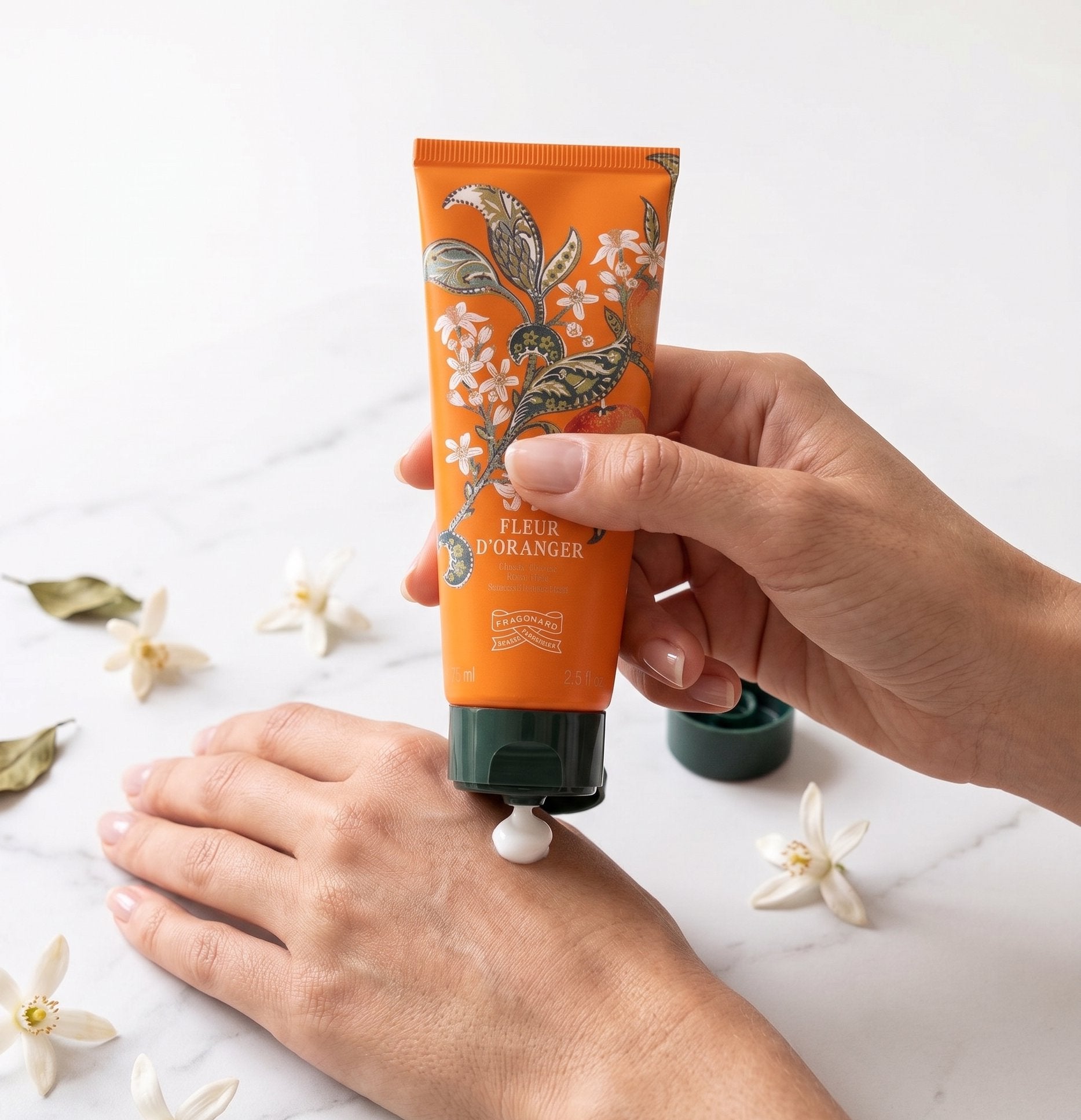Fragonard Fleur d'Oranger Hand Cream | Argan Oil | 75ml