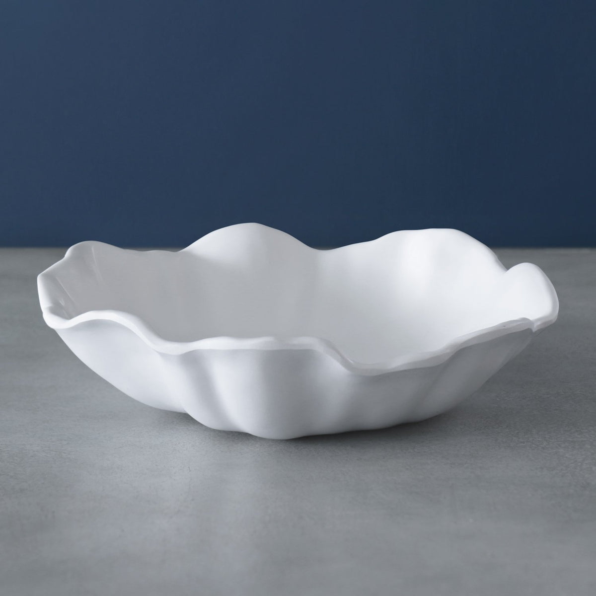 Beatriz Ball VIDA Bloom Med Bowl (White) Luxury Melamine BPA and PABA Free 10.25" (diam.)