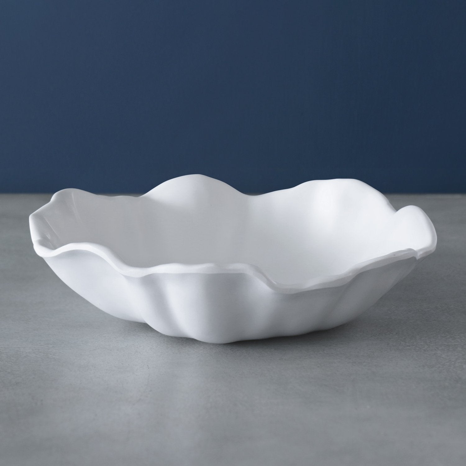 VIDA Bloom Melamine Medium Bowl in White Melamine | 10.25"