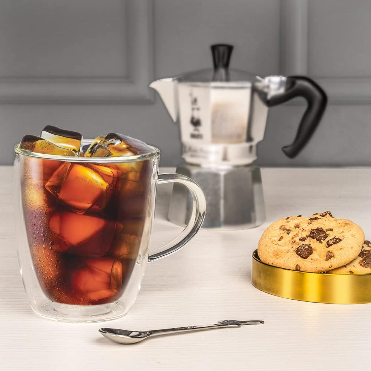 Bialetti Capri Double Wall Borosilicate Glass Cups | Set of 2