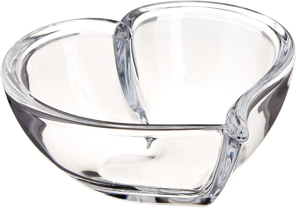 Orrefors Heart Crystal Bowl Votive Holder | Small