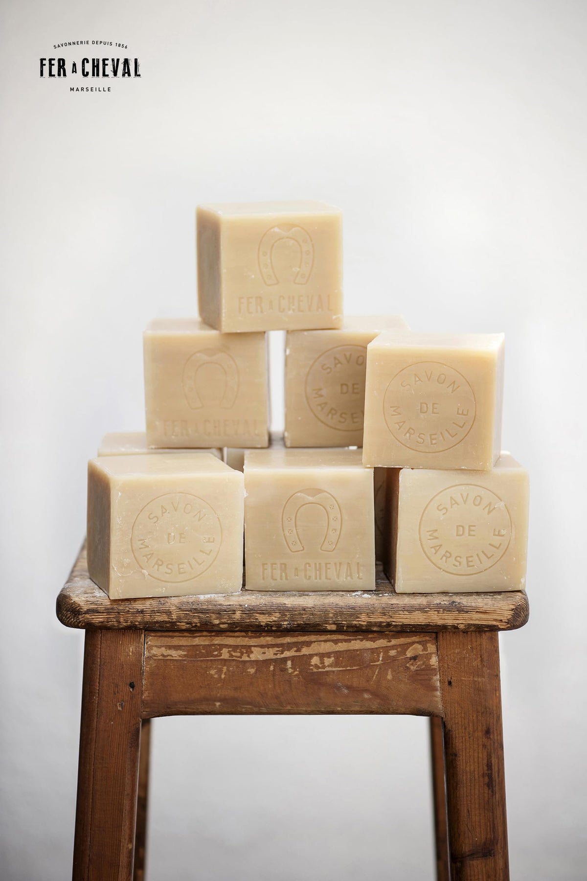 Fer à Cheval Pure Olive Savon de Marseille Cube Soap | 300g