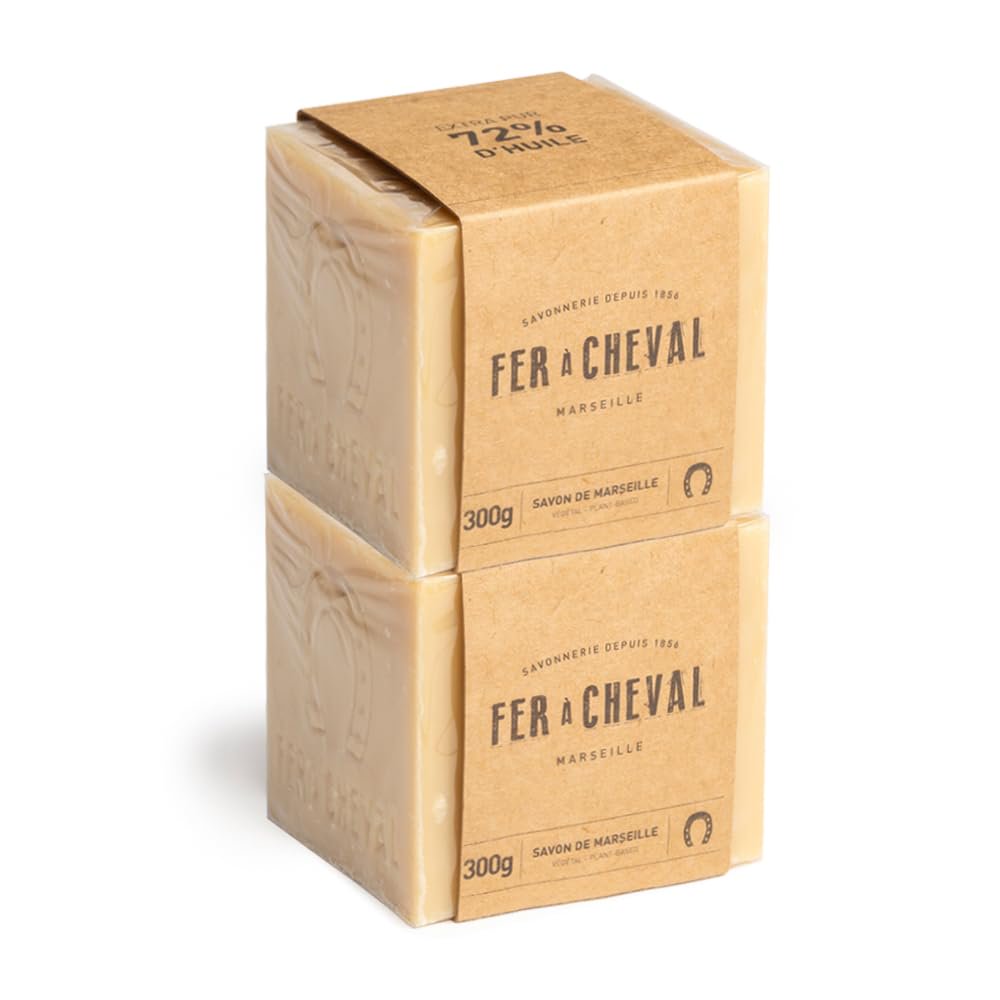 Fer a Cheval Savon de Marseille Cube Soap Vegetal 300g Single and Set of 2 Hypoallergenic