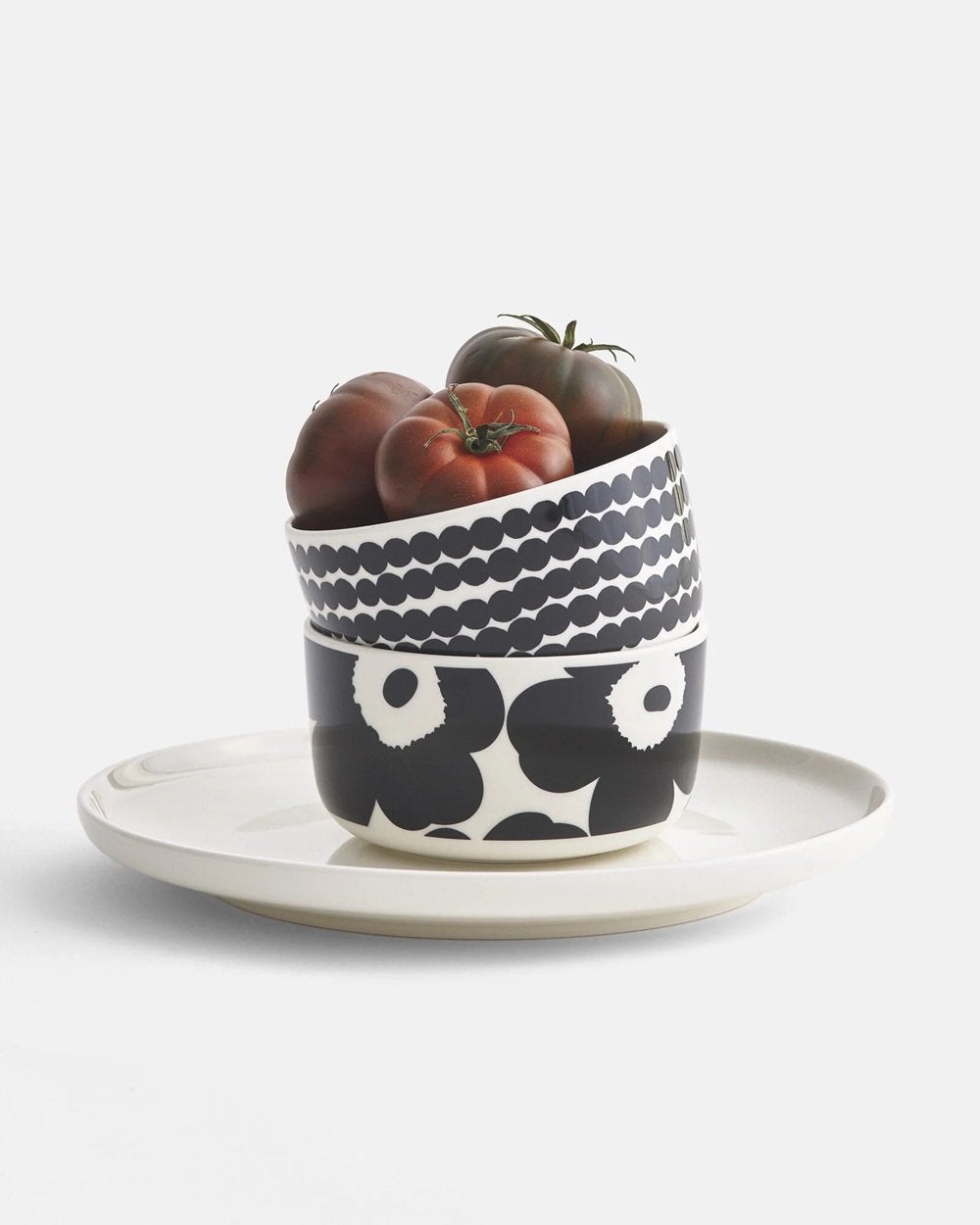 Marimekko Unikko Serving Dish Bowl Large (1.5L) White/Black