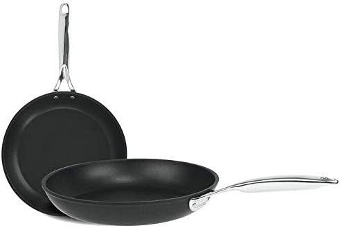 Cristel Castel'Pro Ultralu Collection Non-Stick Frying Pans | Set of 2 | 8" & 9.5"