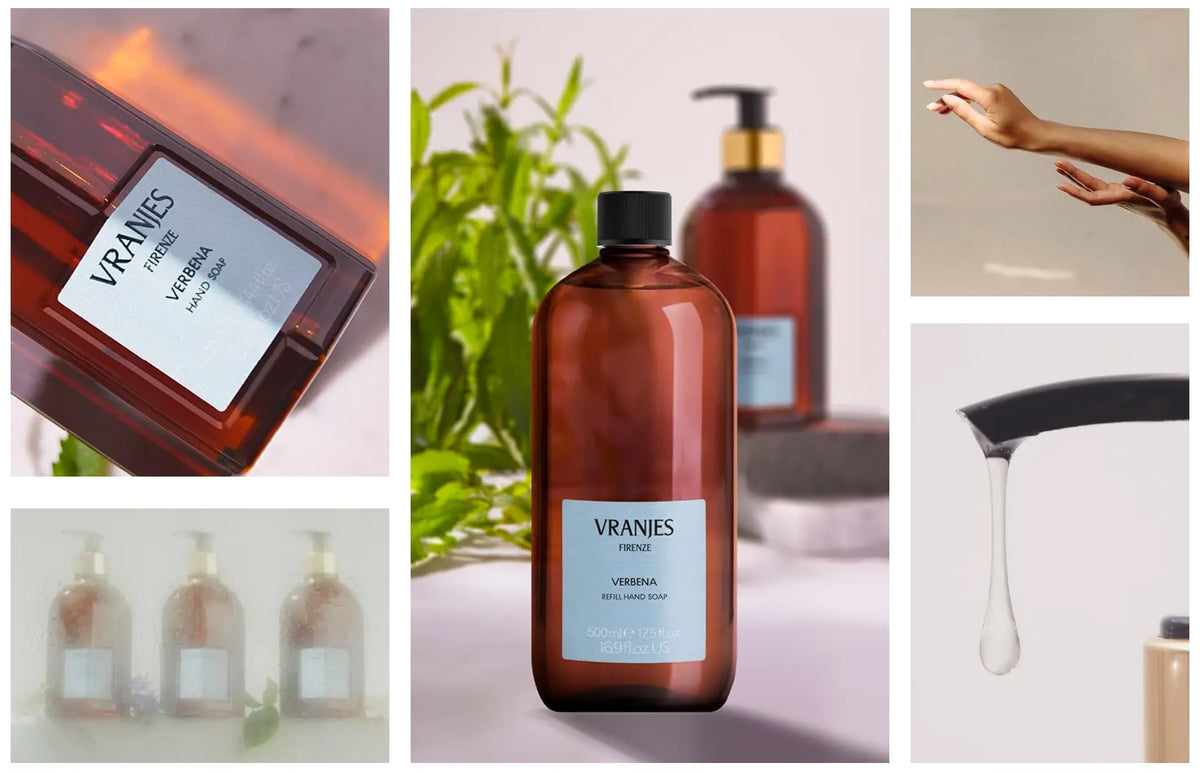 Premium Italian liquid hand wash Verbena with refill