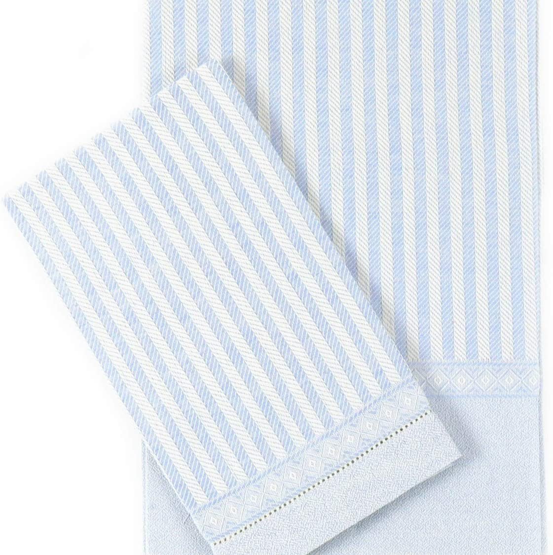 Tessitura-Pardi IRIS Towel Sky-Blue Linen Blend Italian
