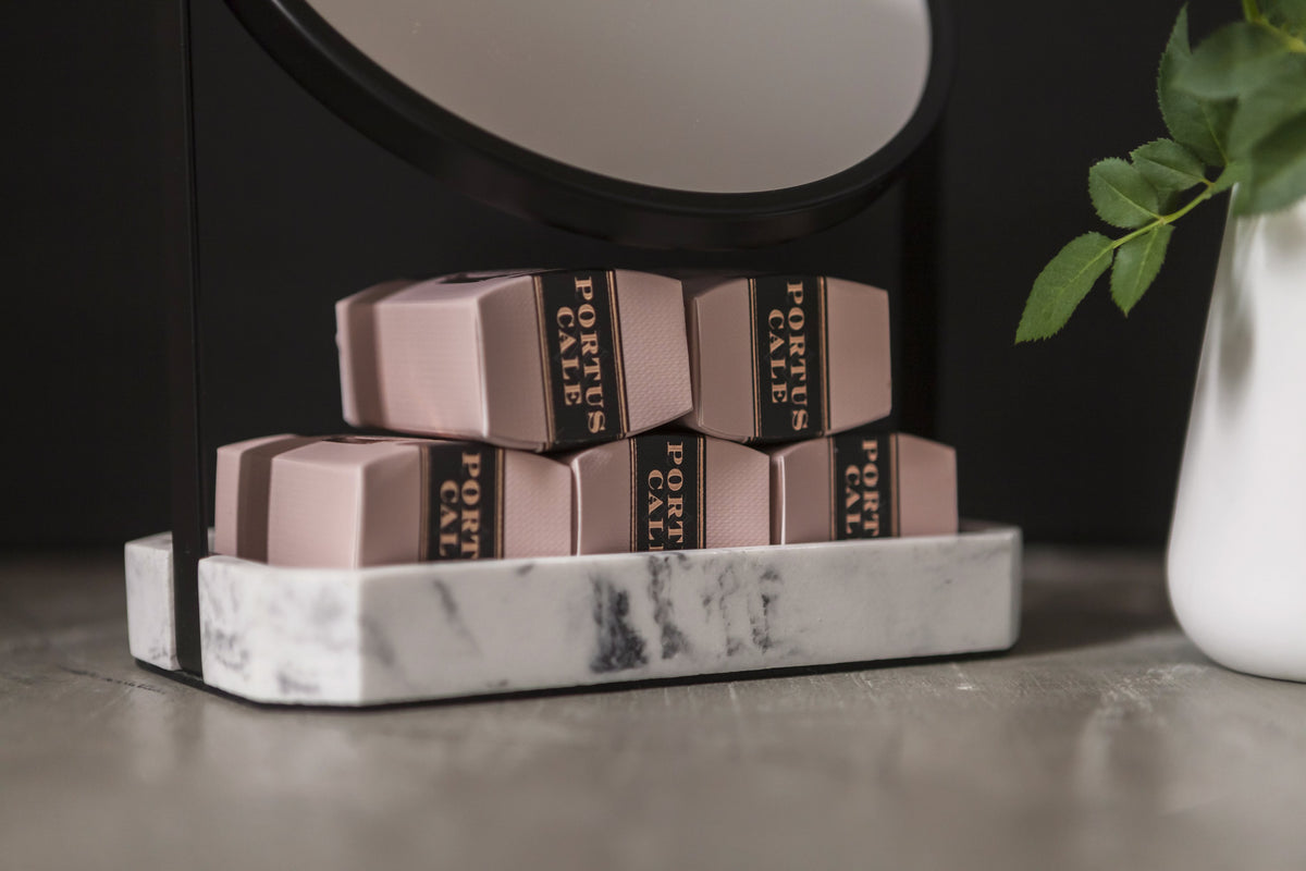 Portus Cale Rose Blush Luxury Bar Soap | Lotus Flower & Red Fruits