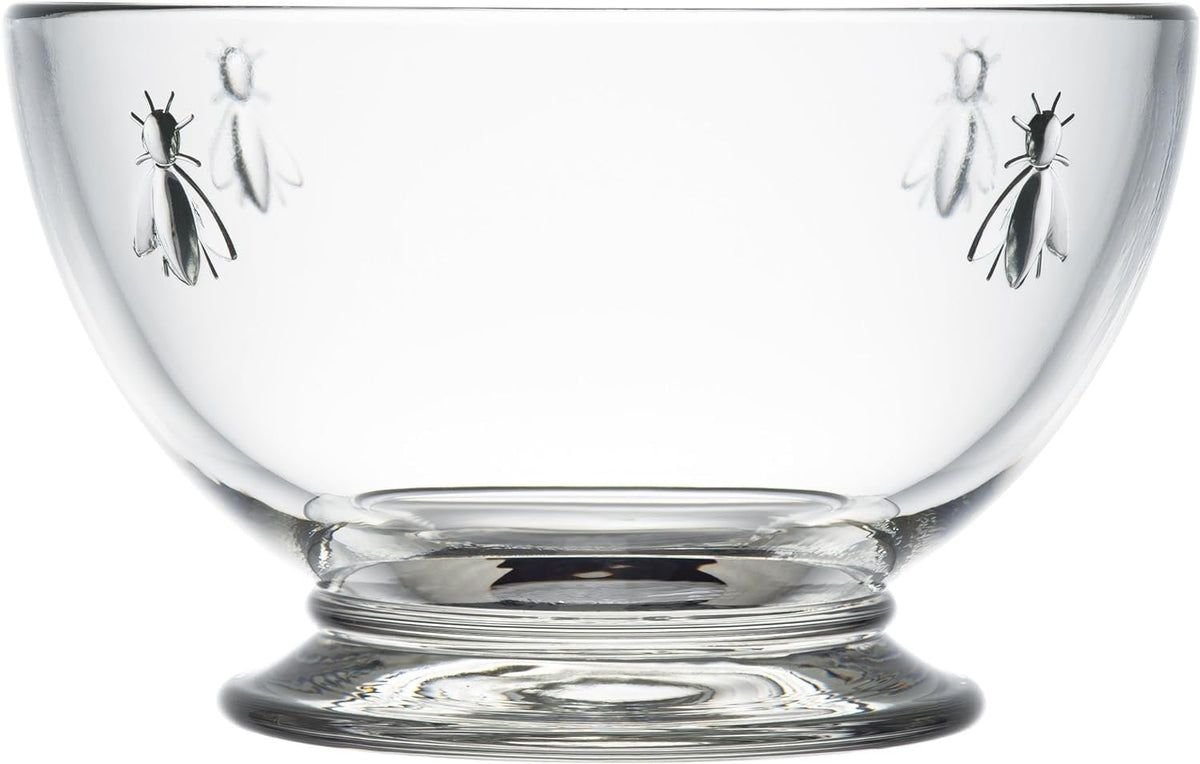 La Rochere Bee Small Bowls Set of 6, Nut, Dessert, Ice Cream Bowls – Dishwasher Safe Small Glass Bowls –Serving Bowls for Entertaining Everyday-Use