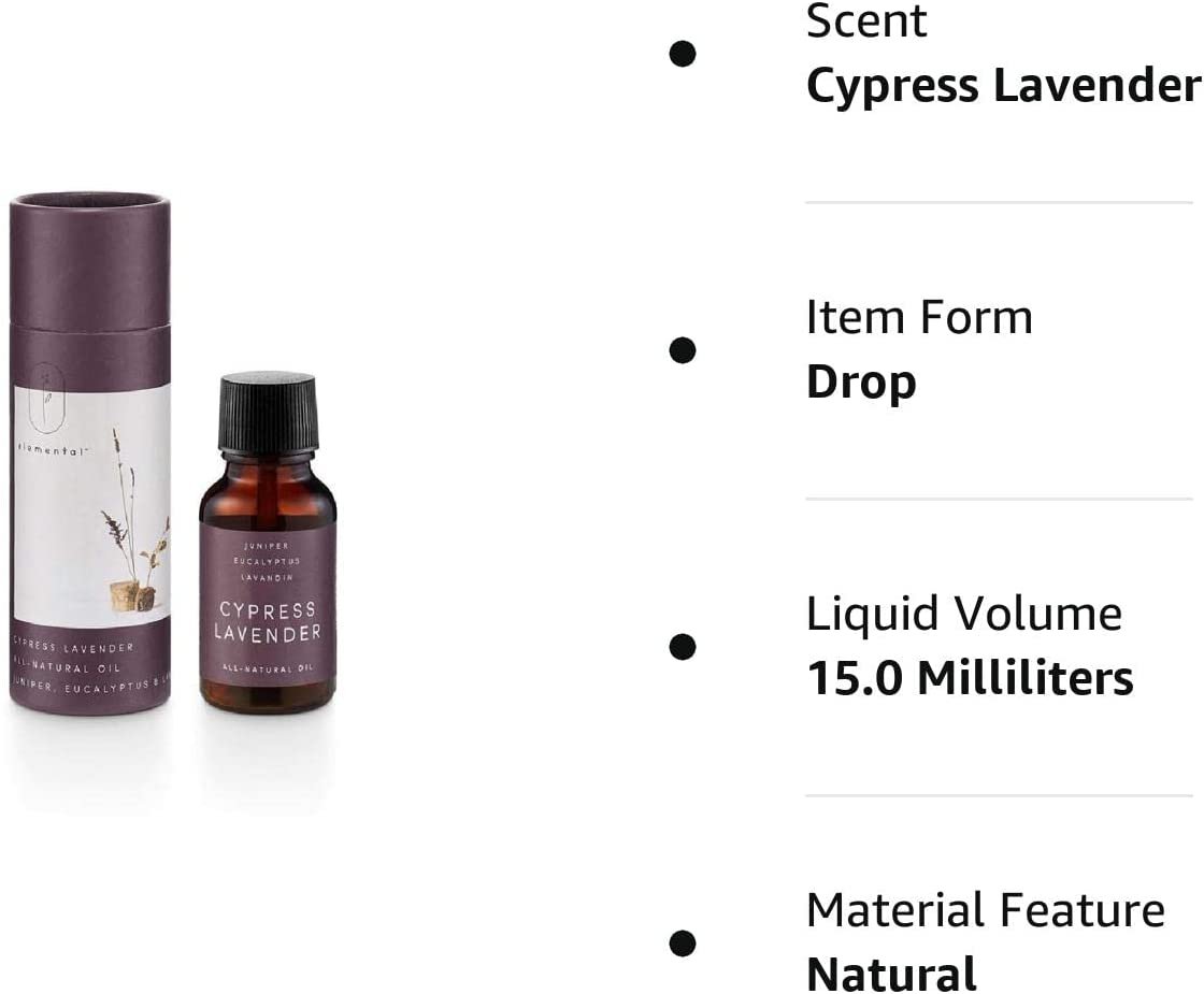 All-Natural Aromatherapy Essential Oil Elemental Collection | Cypress Lavender