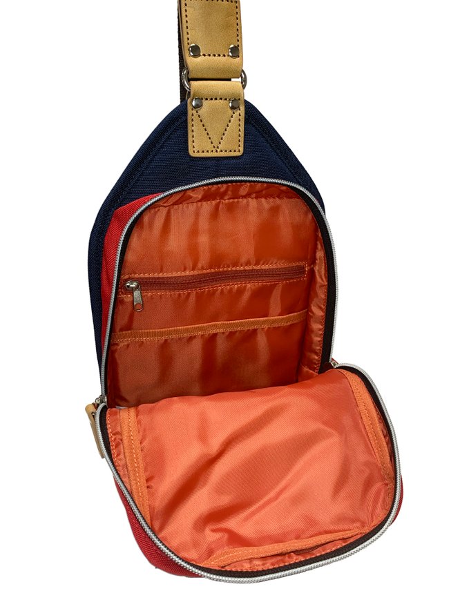 Harvest Label Sling Pack Pro Navy - Compact EDC Shoulder Bag with Multiple Zippered Pockets