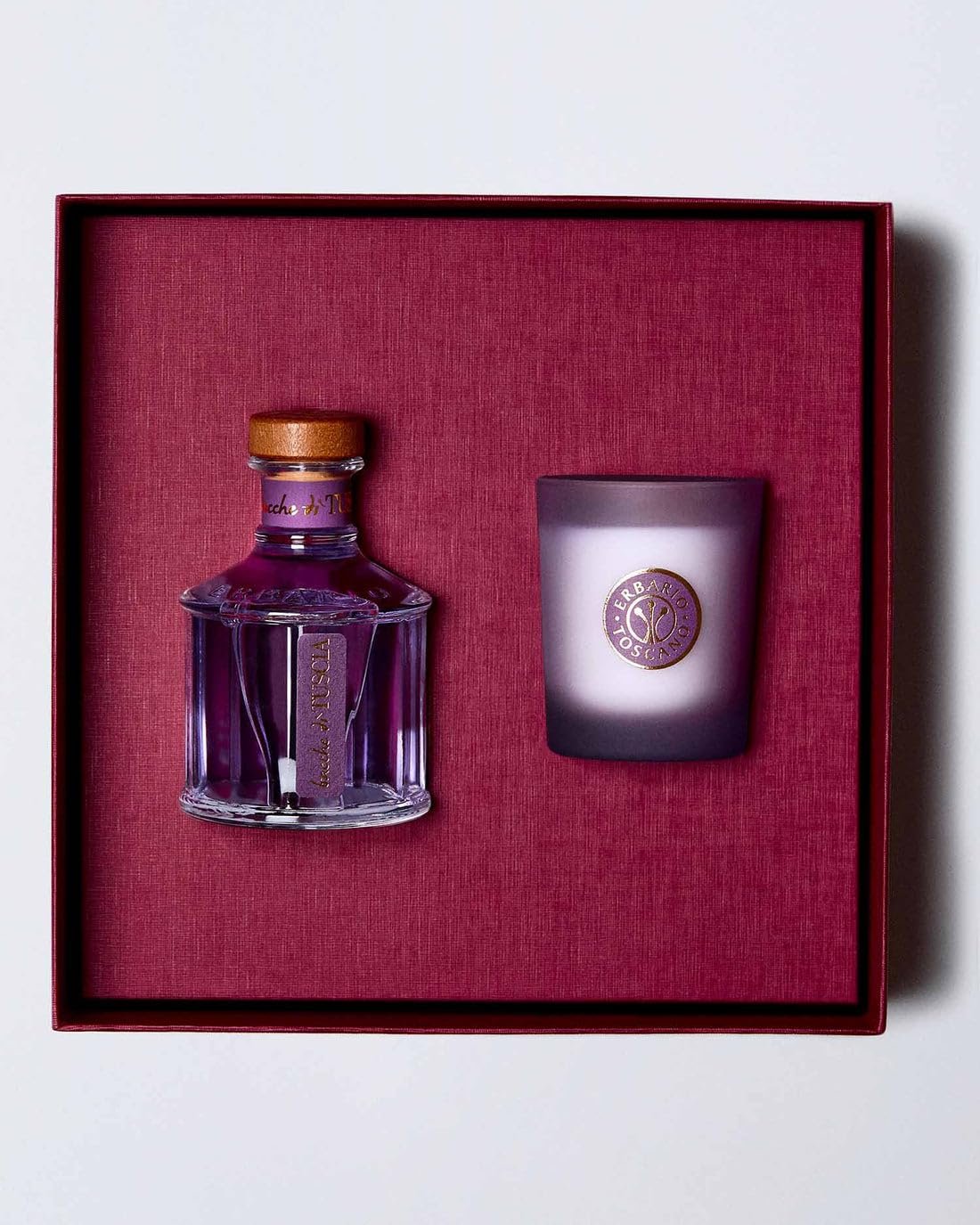 Erbario Toscano Bacche di Tuscia Home Fragrance Gift Set | Reed Diffuser & Candle