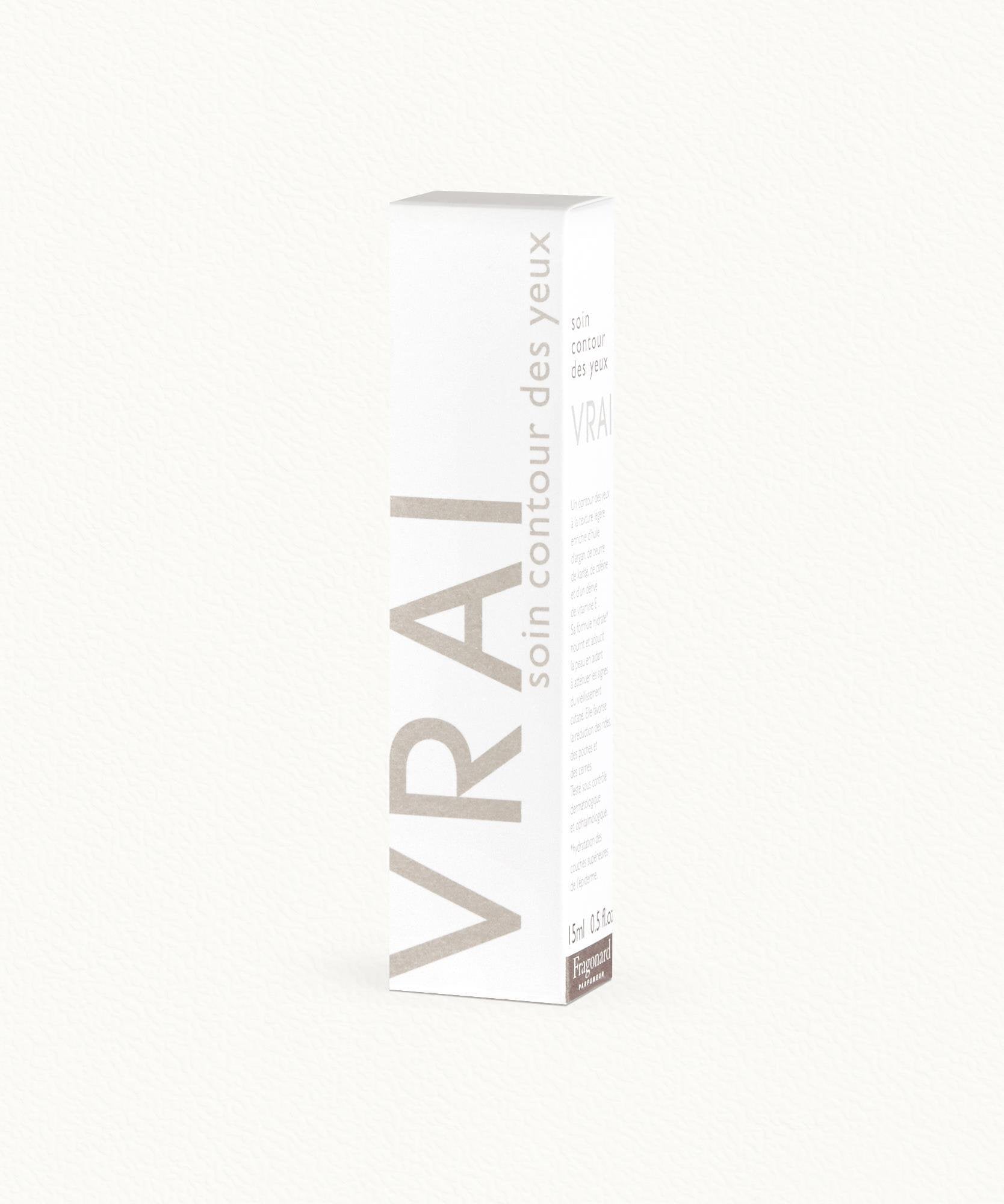 Fragonard Vrai 15ml eye contour cream tube close-up Grasse France