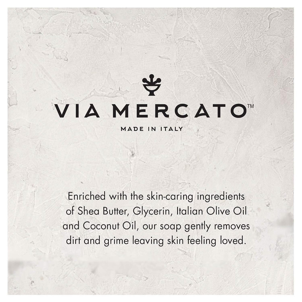 Via Mercato Italian Bar Soap No. 1 | Bergamot, Patchouli & Rosewood | Set of 2