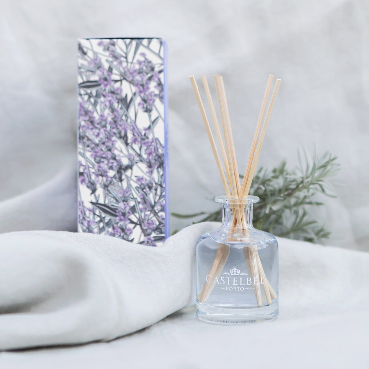 Castelbel Lavender Gift-Set with Diffuser Hand-Cream and Soap