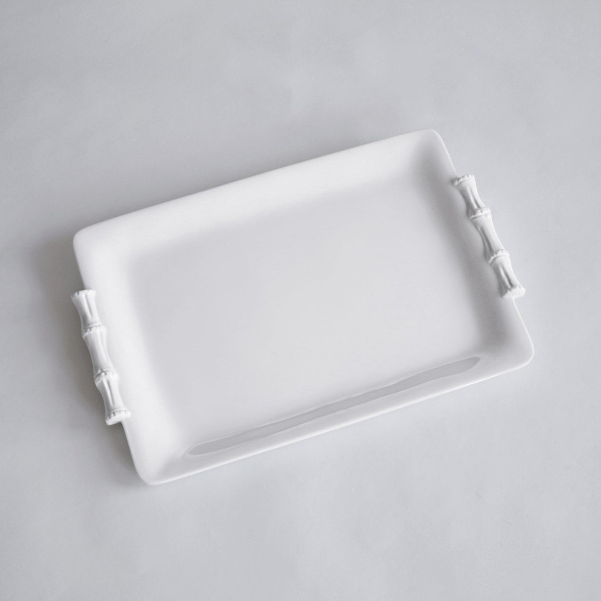 Beatriz Ball VIDA Bamboo Medium Rectangular Tray (White) 14.25"L