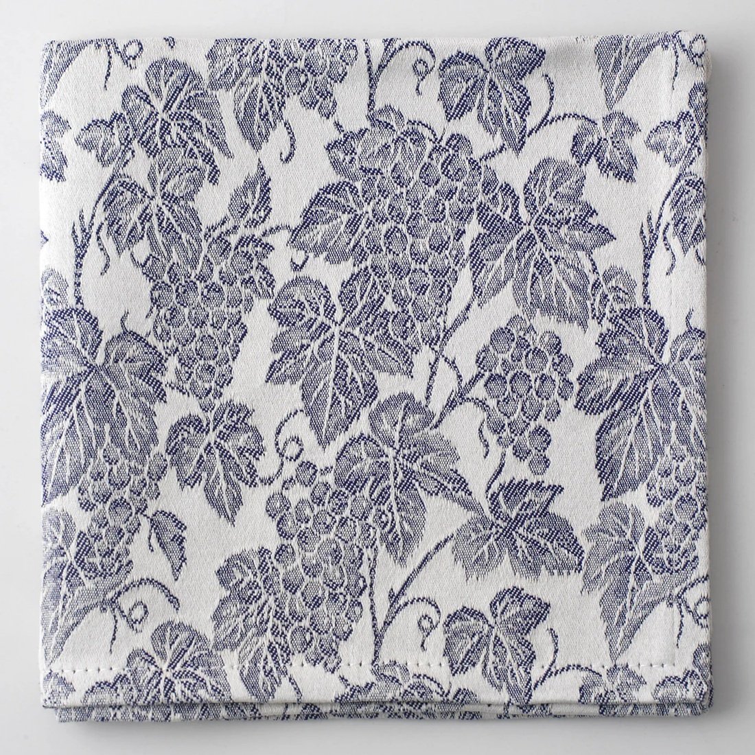 Italian Kitchen Dish Towel "Canaiola Navy" (22"x26") Jacquard 100% Cotton by Busatti