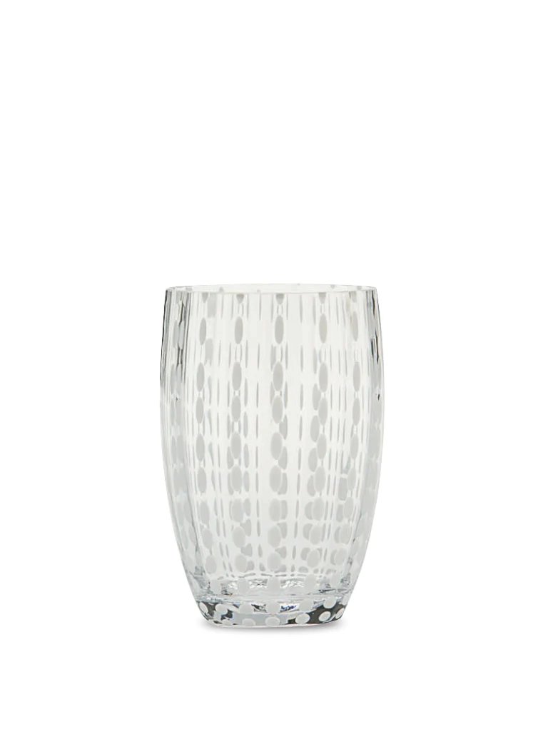 Zafferano Perle Glass Tumblers (10.8oz) | Set of 6