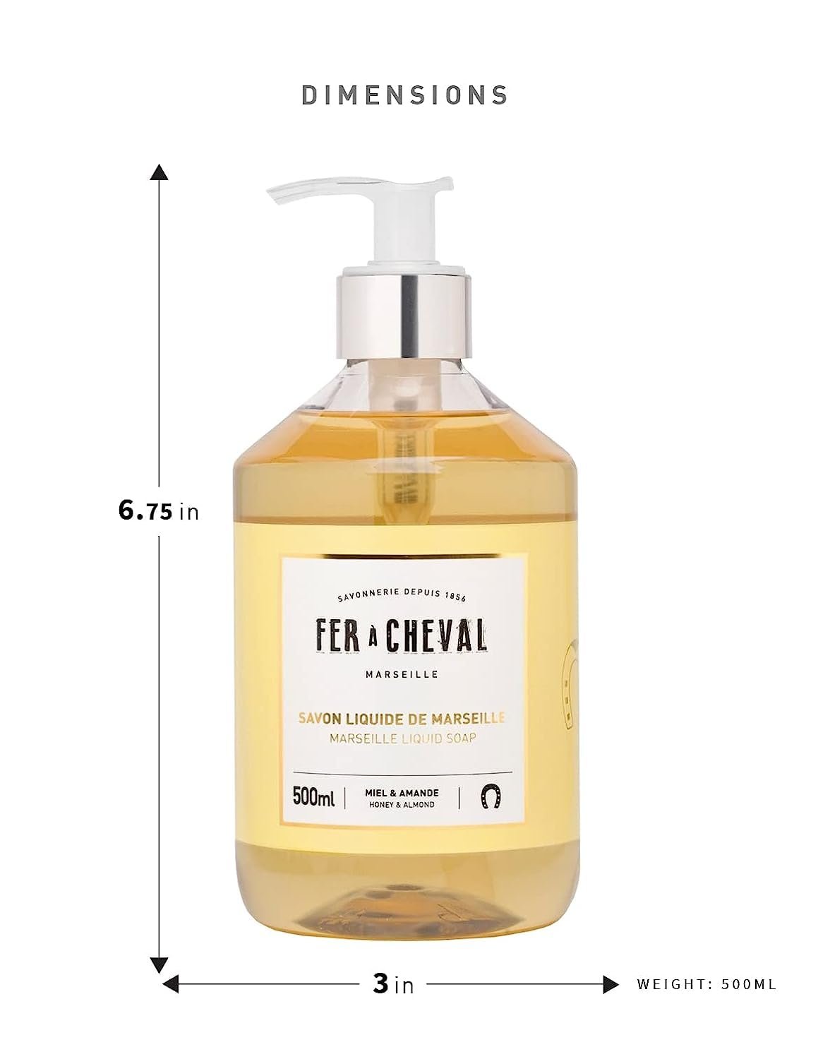 Fer a Cheval Marseille Liquid Soap Natural Vegetable Oil based | 500ml