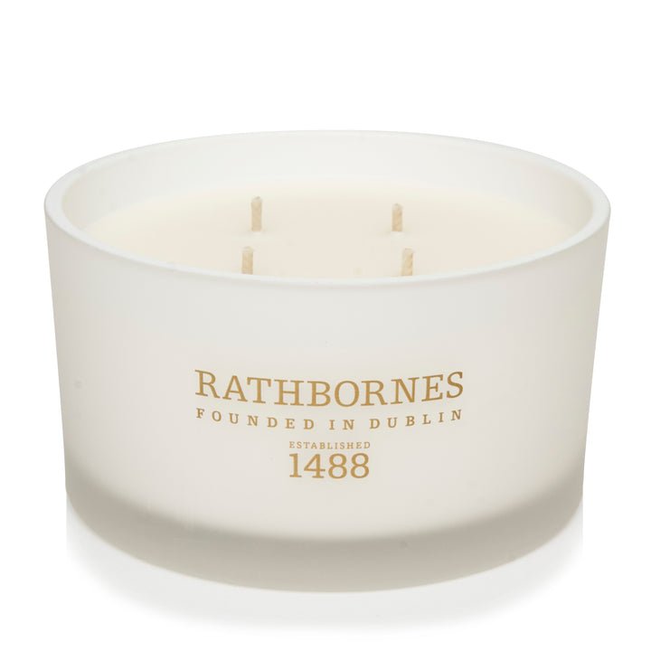 Hand-poured Rathbornes cassis and jasmine candle made in Dublin