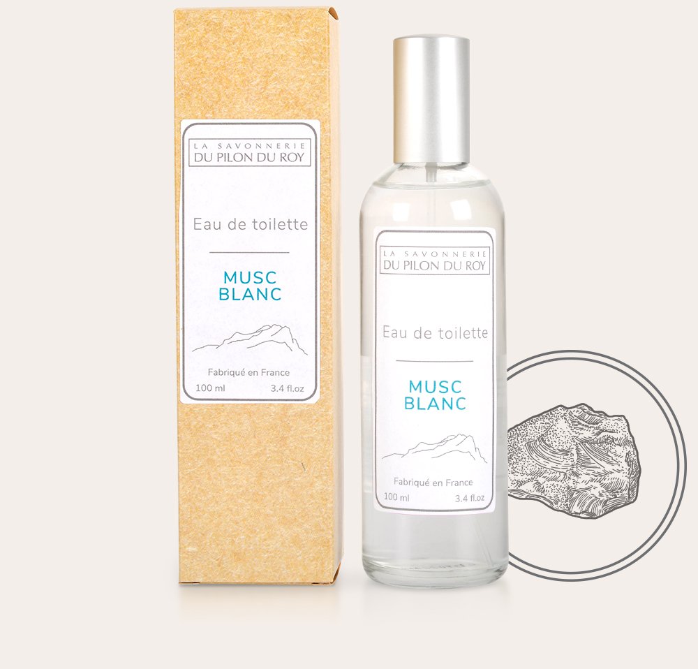 La Savonnerie du Pilon du Roy Eau de Toilette White Musk 100ml Natural Ingredients Exotic Unisex Fragrance Provence France