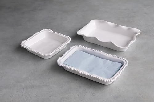 VIDA Havana Napkin Holder White Beatriz Ball Guest Towel Tray