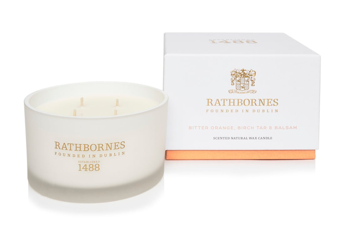 Rathbornes Bitter Orange Birch Tar and Balsam scented candle