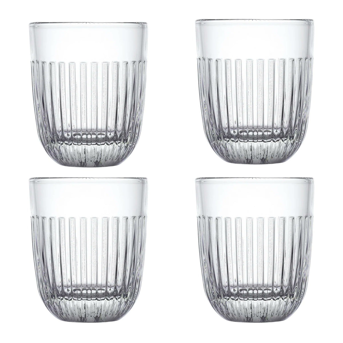 La Rochère Ouessant tumblers clear glass set of 4