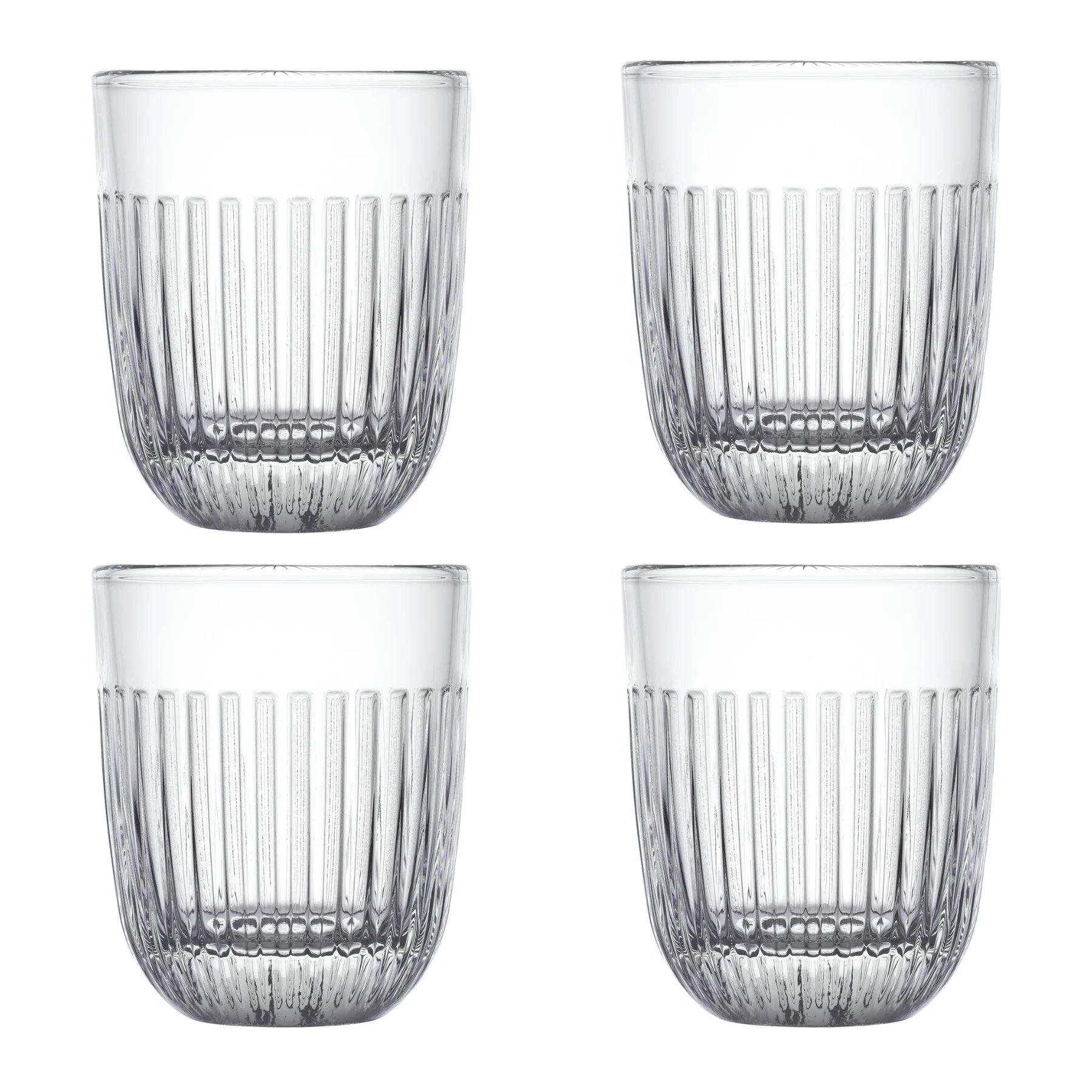 La Rochère Ouessant tumblers clear glass set of 4