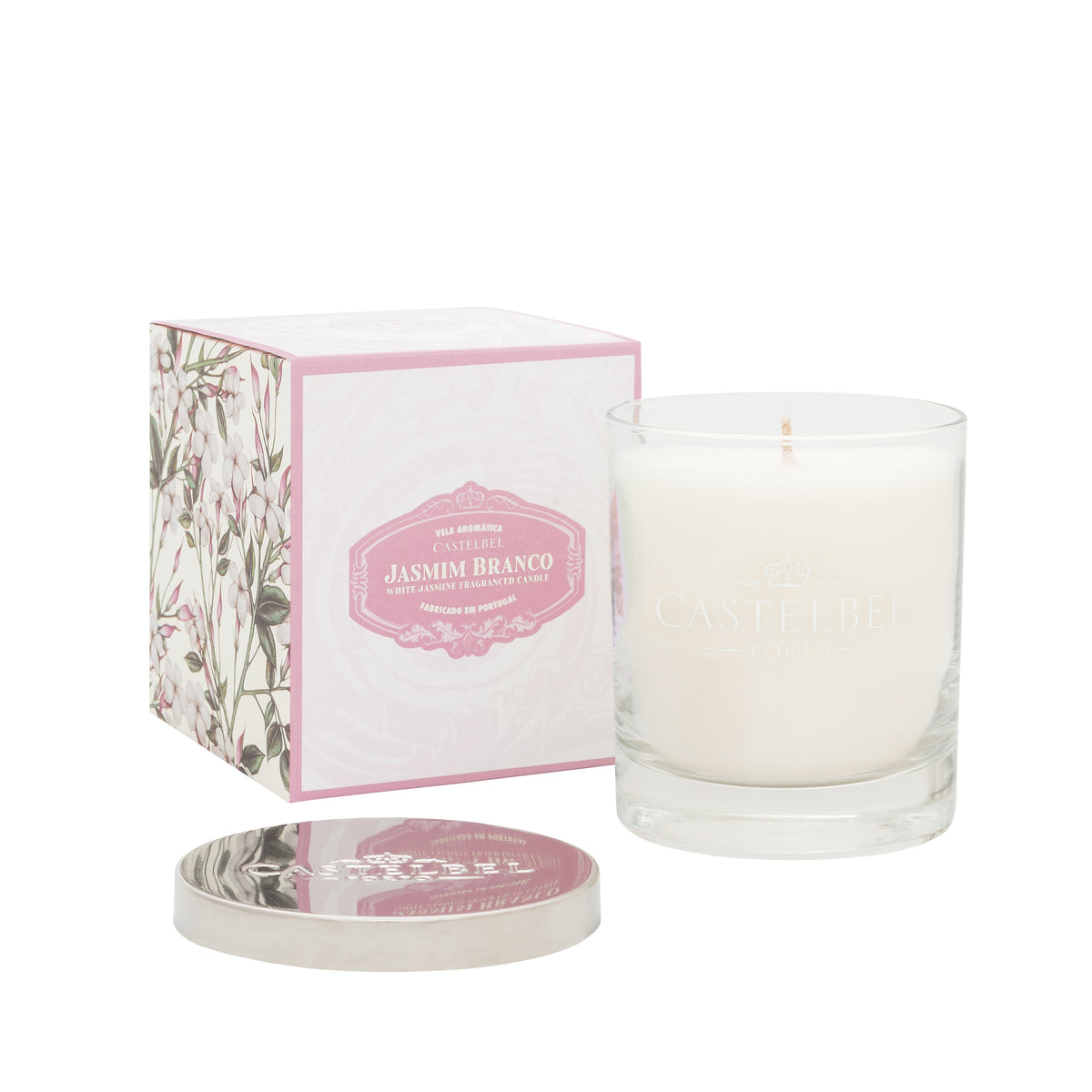 Castelbel White Jasmine Aromatic Candle 210g Floral Fragrance