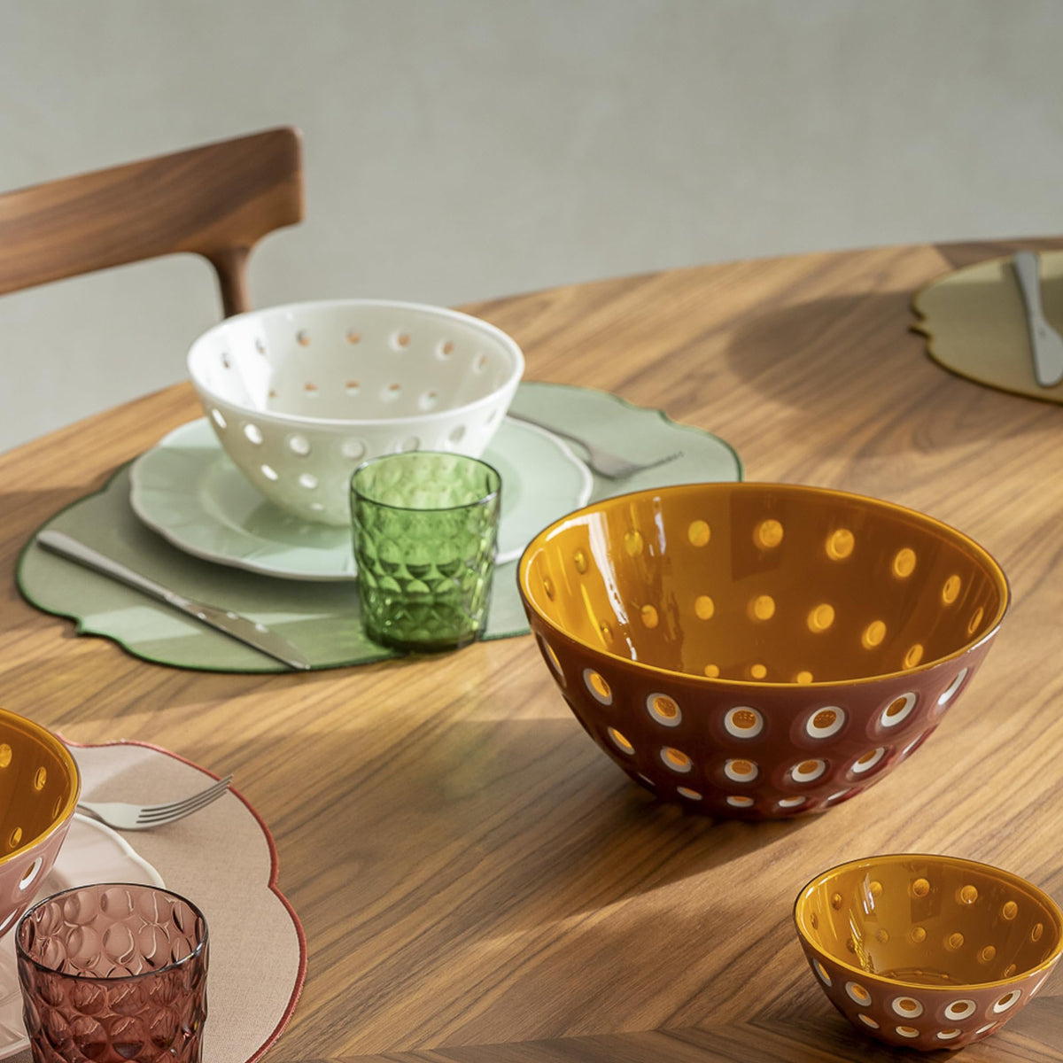 GUZZINI  LE MURRINE - WHITE & WHITE  - M BOWL