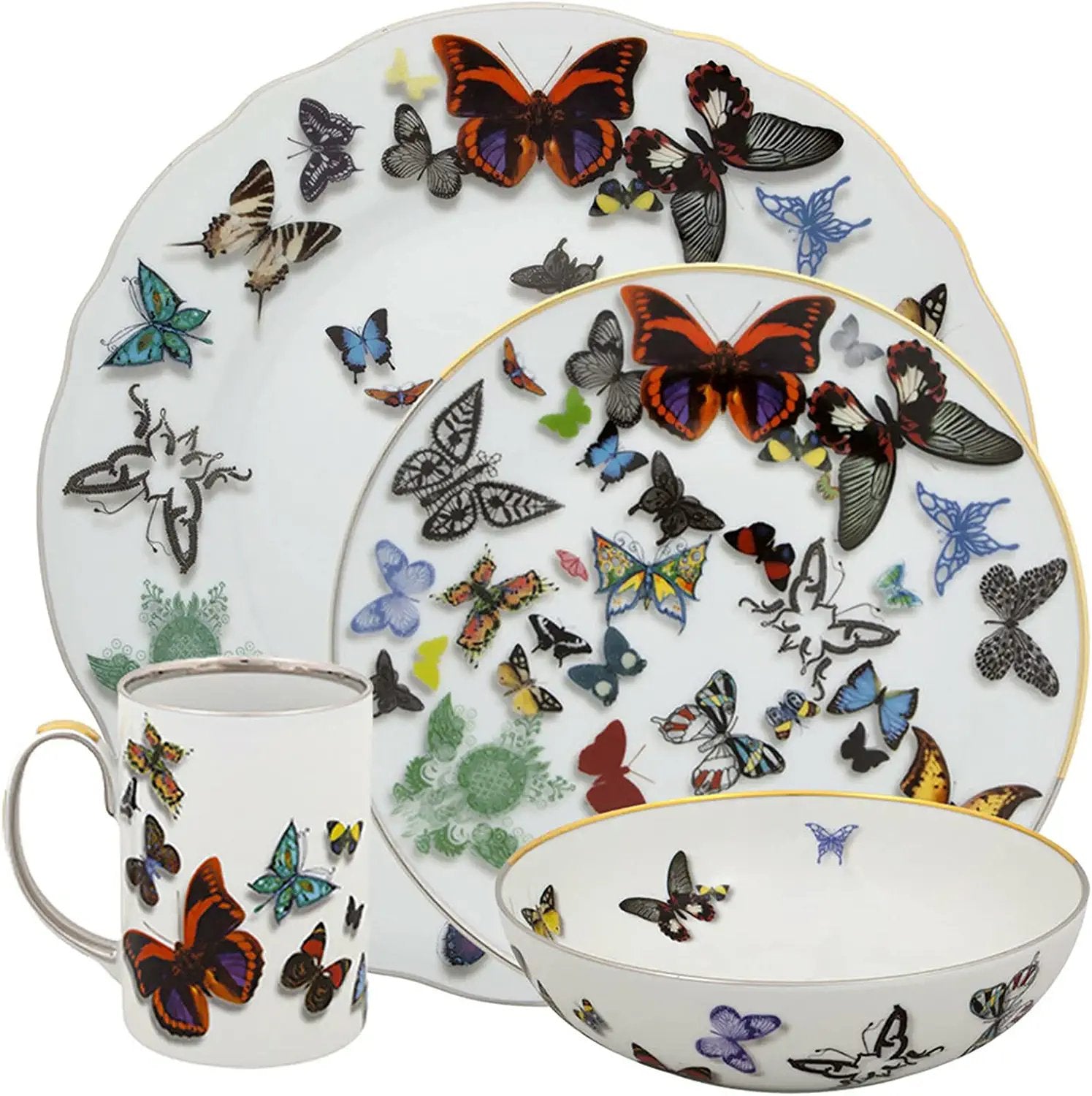 Christian Lacroix Butterfly Parade Porcelain Place Setting | 4 Pieces