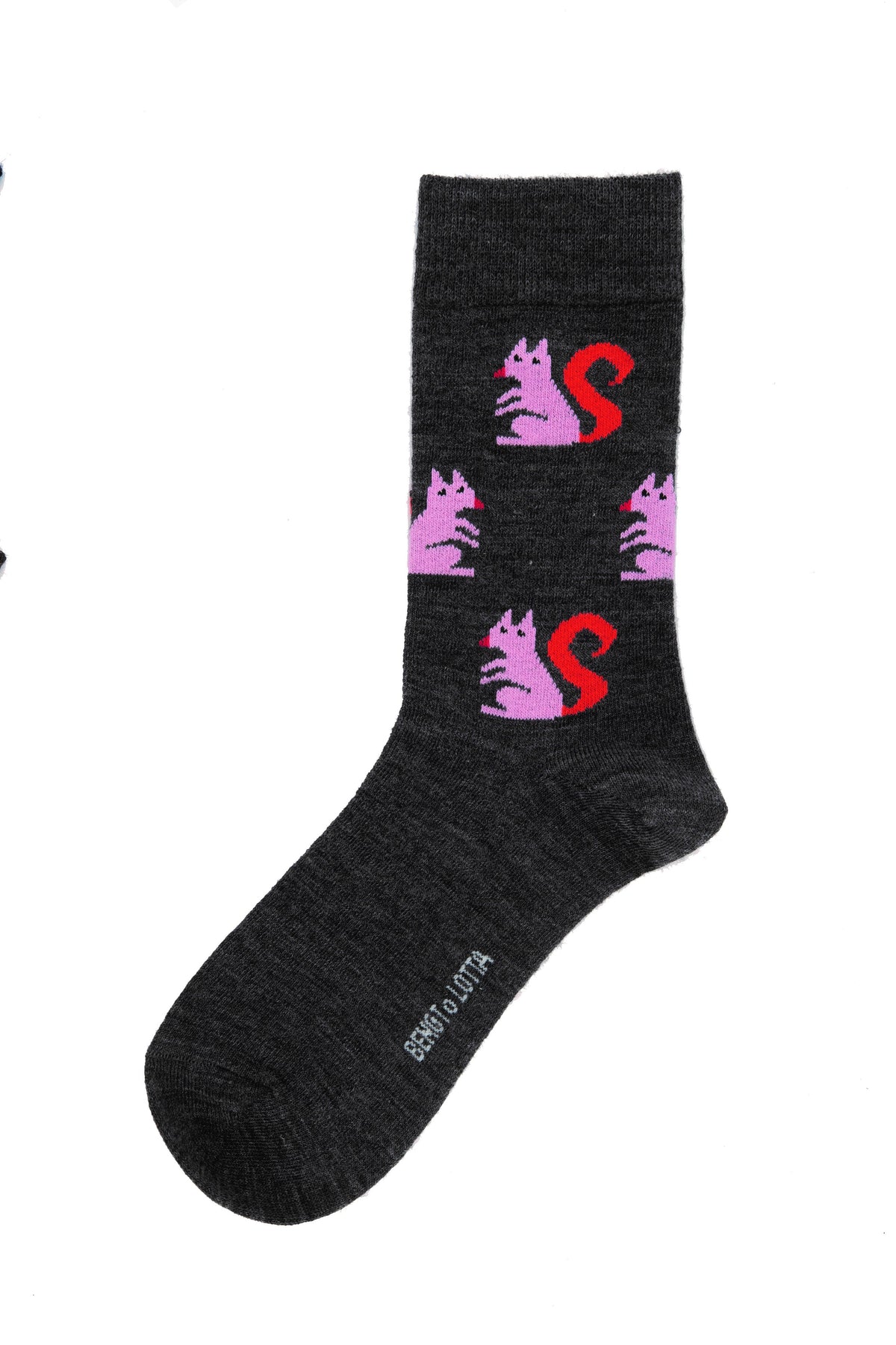 Bengt & Lotta Merino Wool Grey Socks "Squirrel" | Small