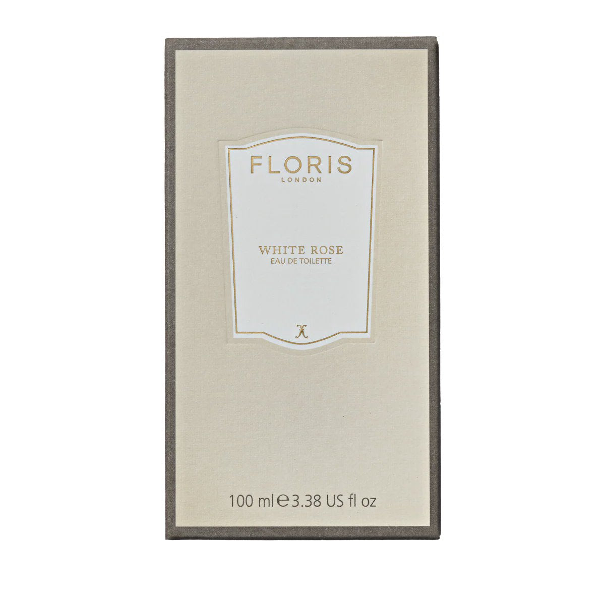 Floris White Rose fragrance close-up label detail
