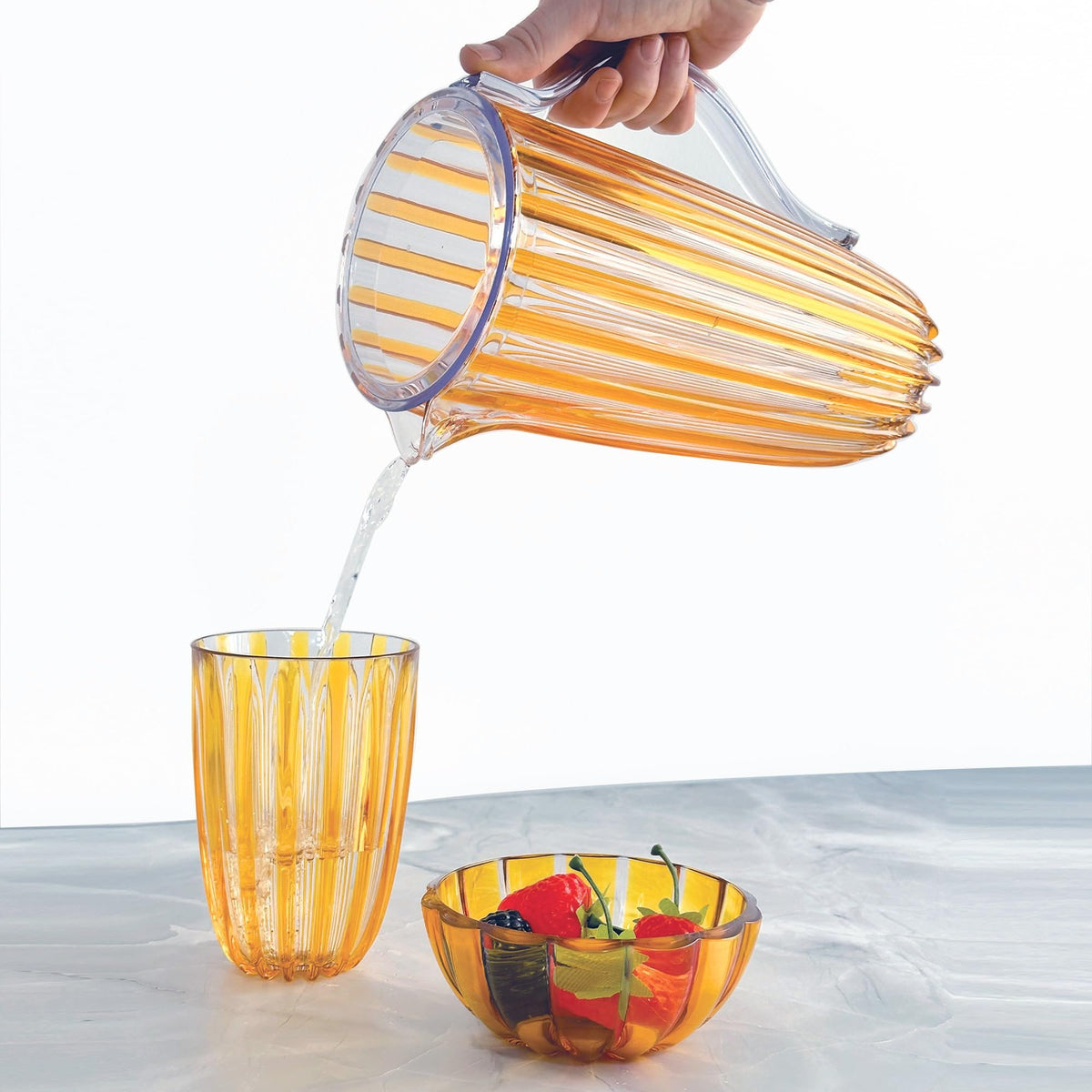 GUZZINI Dolcevita Jug Transparent Yellow 1,75 Liters