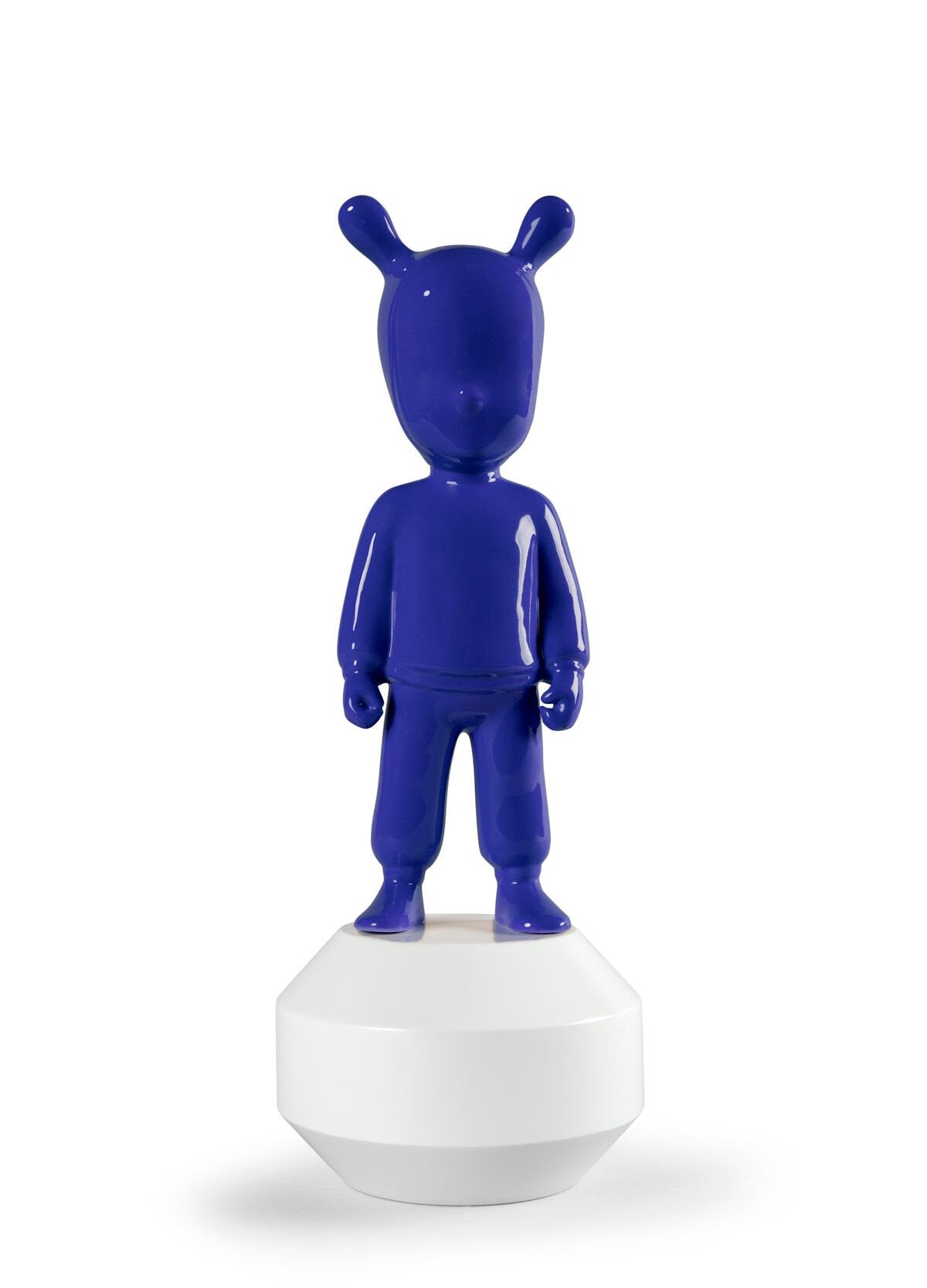 Lladró The Guest Indigo Blue porcelain sculpture small model by Jaime Hayon