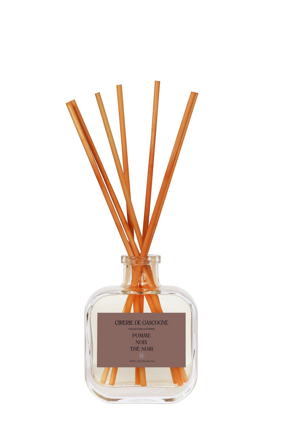 Cirerie de Gascogne Reed Diffuser, Apple, Black Tea, Nut - Long Lasting Home Fragrance 200ml