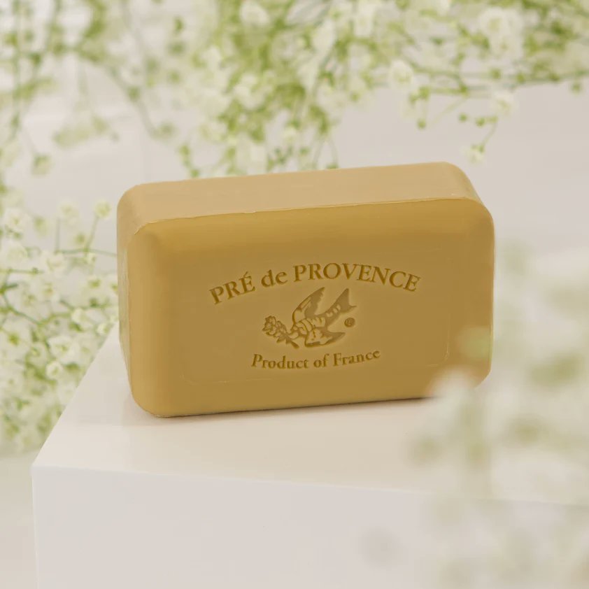 Pre de Provence Verbena Soap Bar, 250g quad-milled French soap