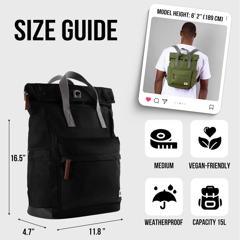 Medium size burnt blue backpack with side bottle pockets and front zip pocket