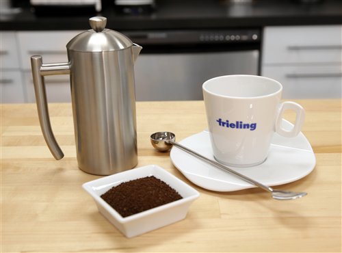 Frieling French Press | Brushed Stainless Steel | Double-Wall Insulated Coffee Maker