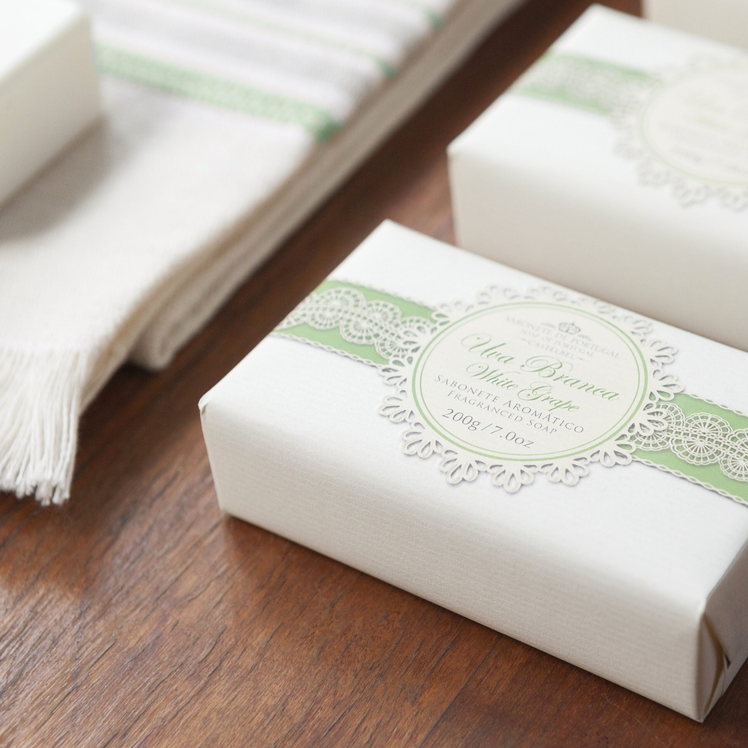 Castelbel White Grape Bar Soap Set Made in Portugal