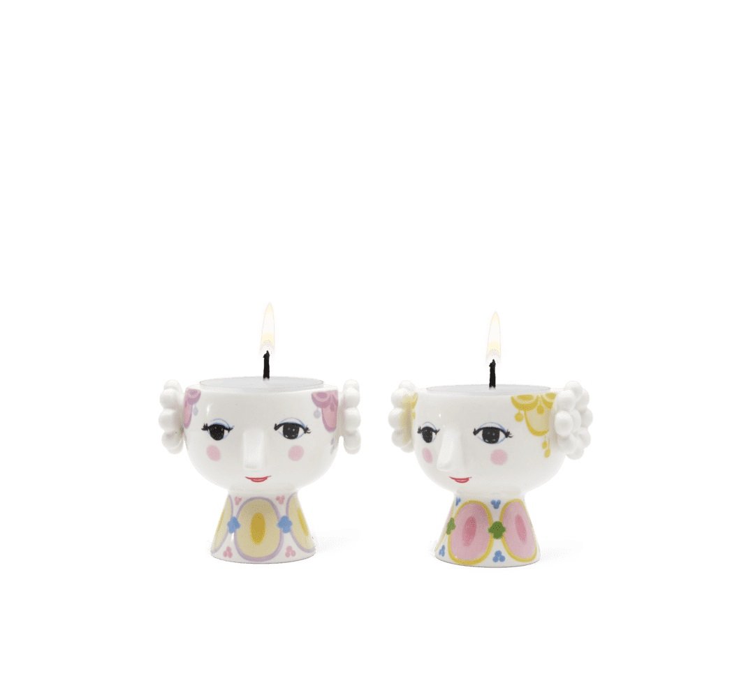 Bjørn Wiinblad Colorful Eva Tealight Votive Set