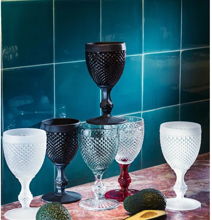 Vista Alegre Bicos Clear All Purpose Goblets, Set of 4 Drinkware