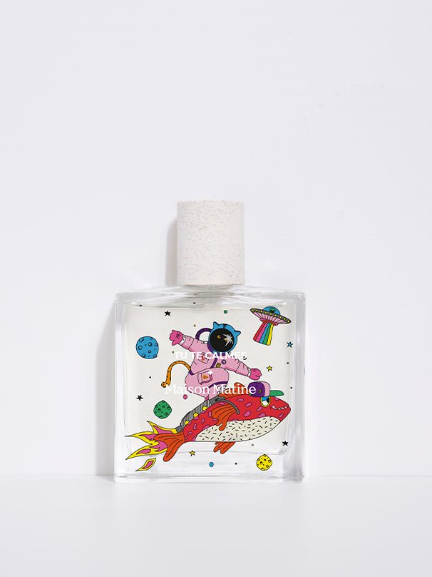 Maison Matine Tu Te Calmes bottle, graphic illustrated design