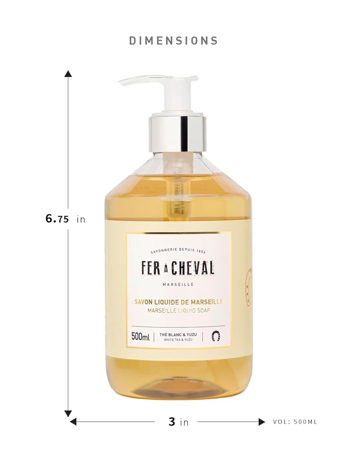 Fer à Cheval Marseille Liquid Soap | Sweet Almond & Coco Oil | Set of 2 (500ml)