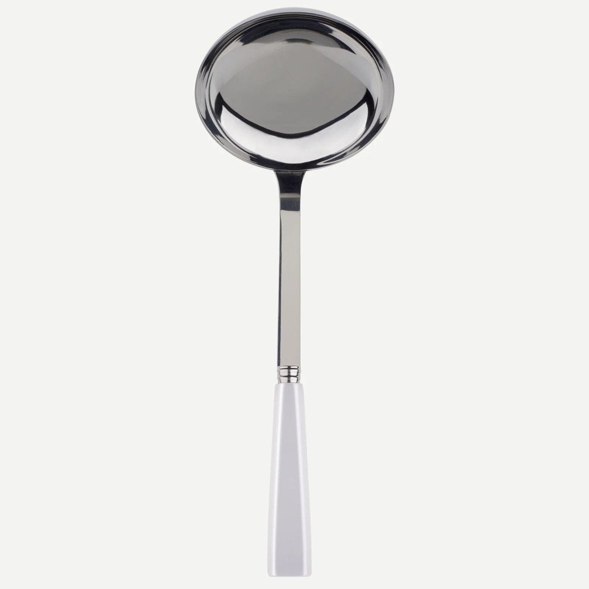 Sabre Paris Icône soup ladle with acrylic handle, 9.6 inch