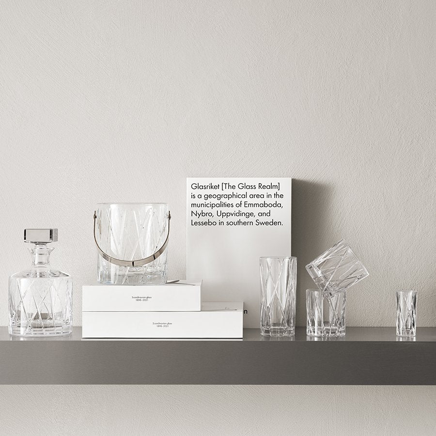 Orrefors City Crystal Ice Bucket | 6.1"H